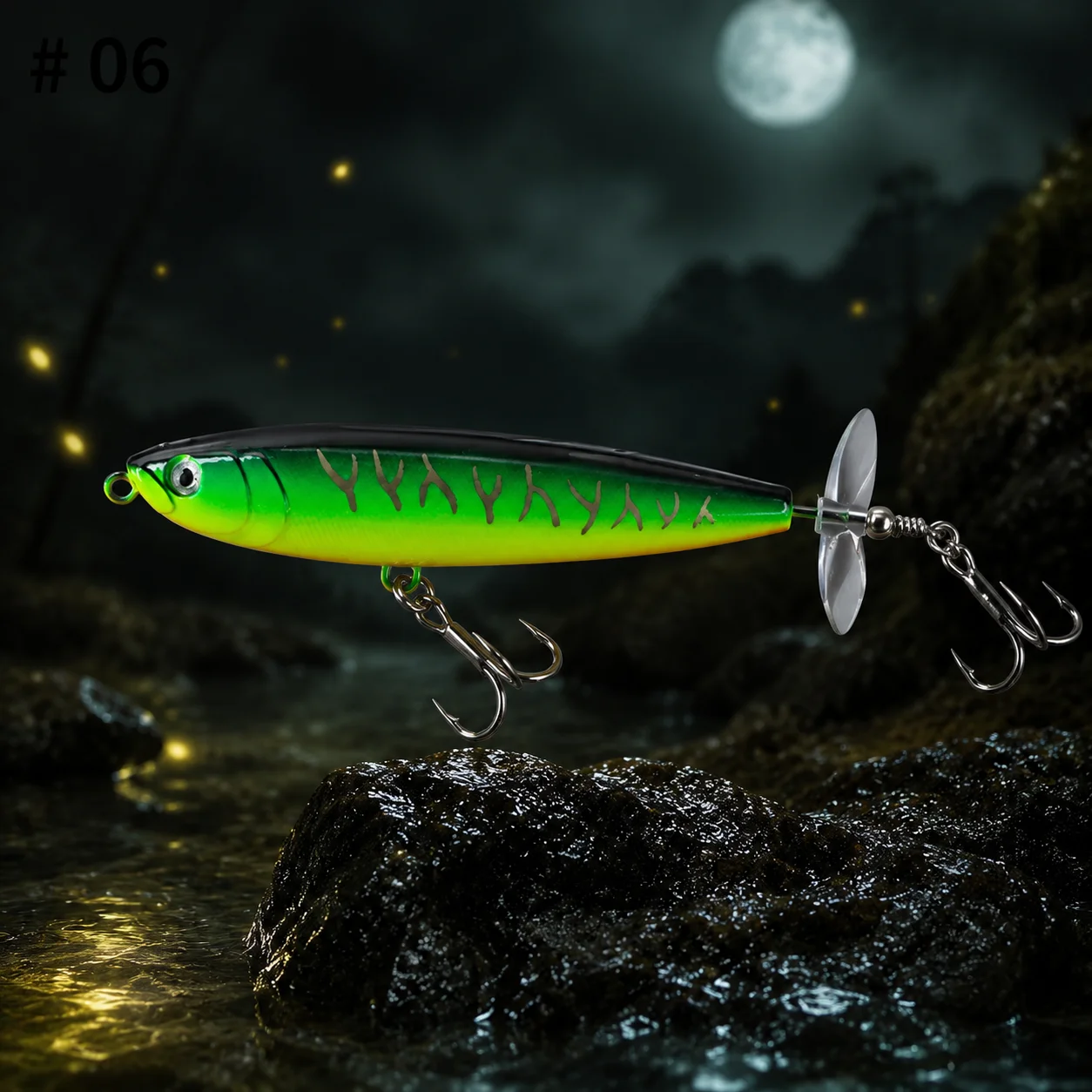 Фото Рыболовная приманка Whopper Plopper 7г 11г, поверхностная пластиковая троллинговая приманка, искусственная жесткая приманка-карандаш для морского окуня и форели. №5