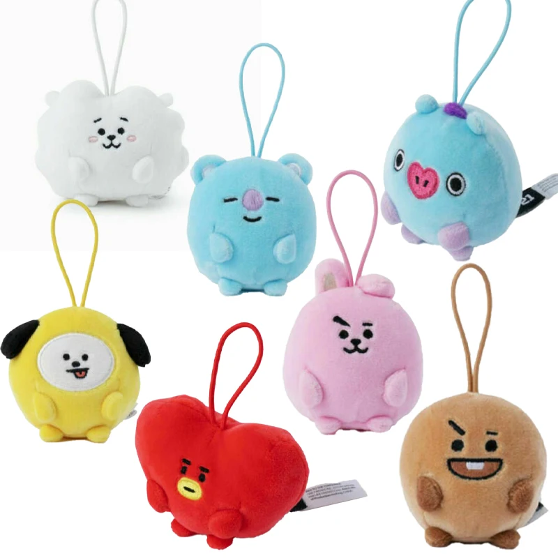 

11 см Kawaii Koala любовь Овен Корея BT21BTSS Мультфильм Плюшевая Кукла Плюшевая Игрушка подвеска автомобиль брелок детский подарок