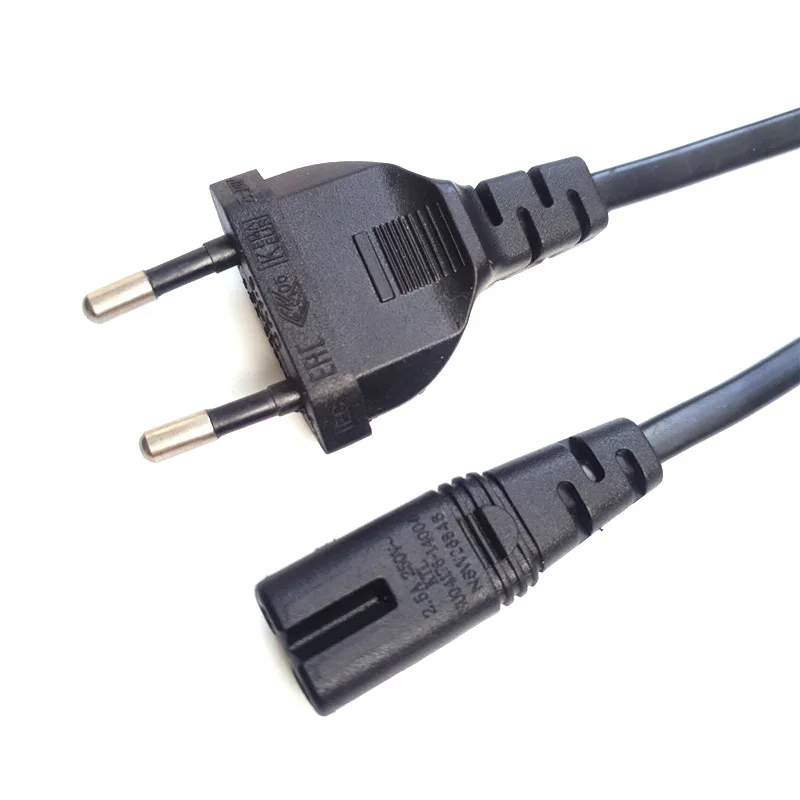 

Universal 0.5m EU Standard to Figure 8 C7 2-Pin Plug AC Power Cable Lead Cord New High Quality 250V