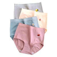 plus size pure cotton women panties high waist antibacterial tuck abdomen underwear