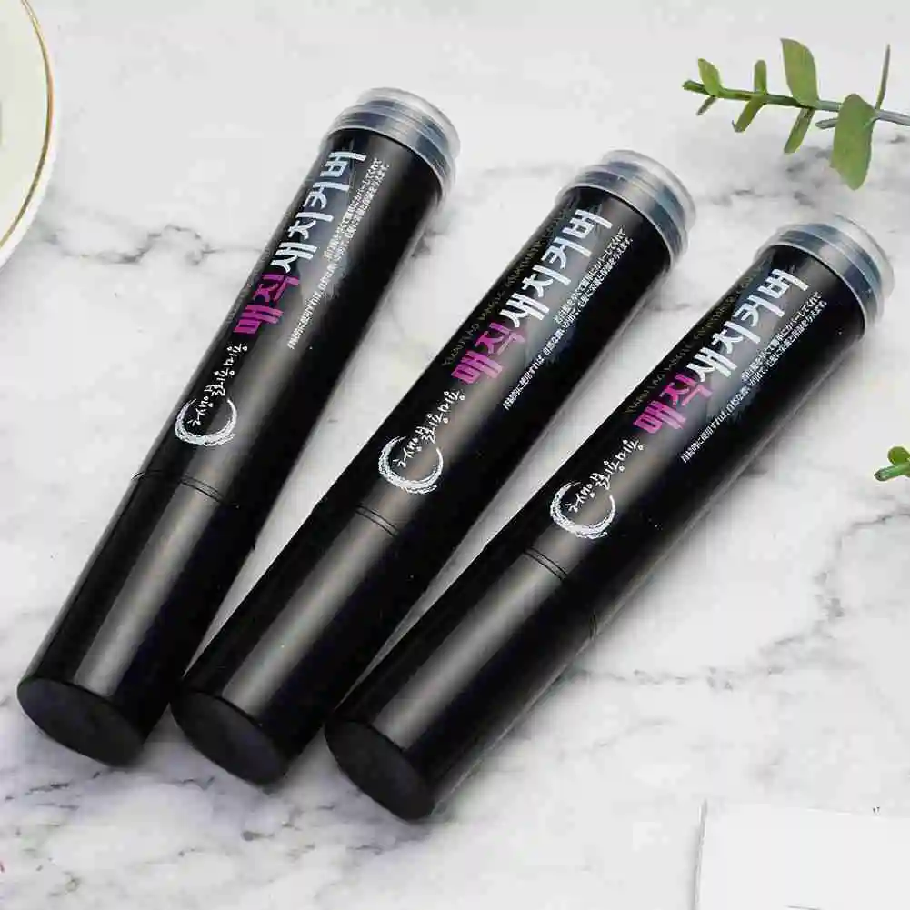 

Temporary Hair Color Brush Temporary White Hair Cover Disposable Color DIY Brush White Gray Dyed Brown Hair Wax Hair Black K9B2