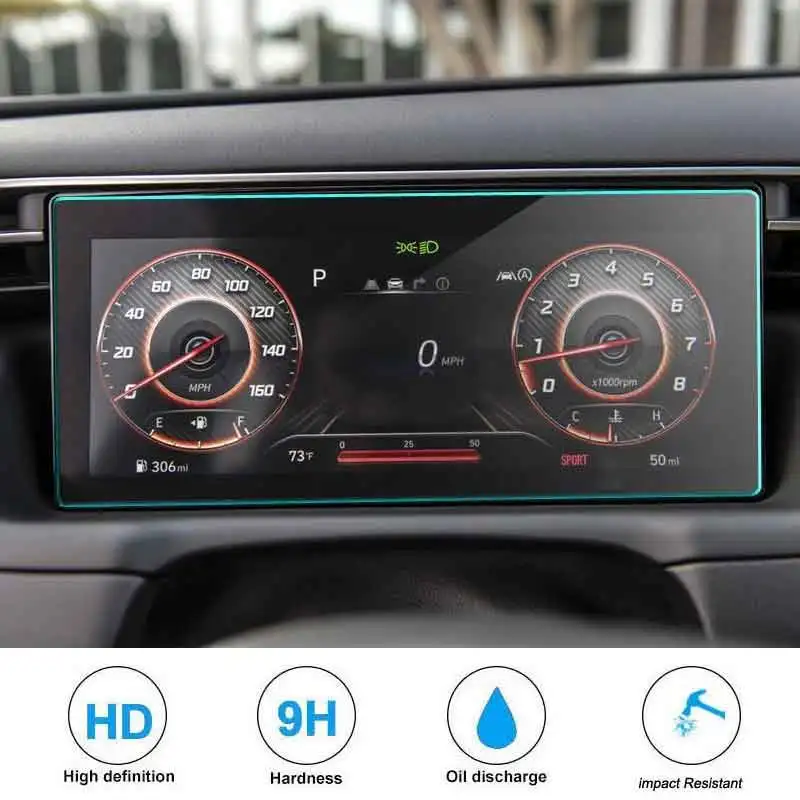 

Защитная пленка из закаленного стекла для автомобильного GPS-навигатора для приборной панели Hyundai Tucson NX4 2021