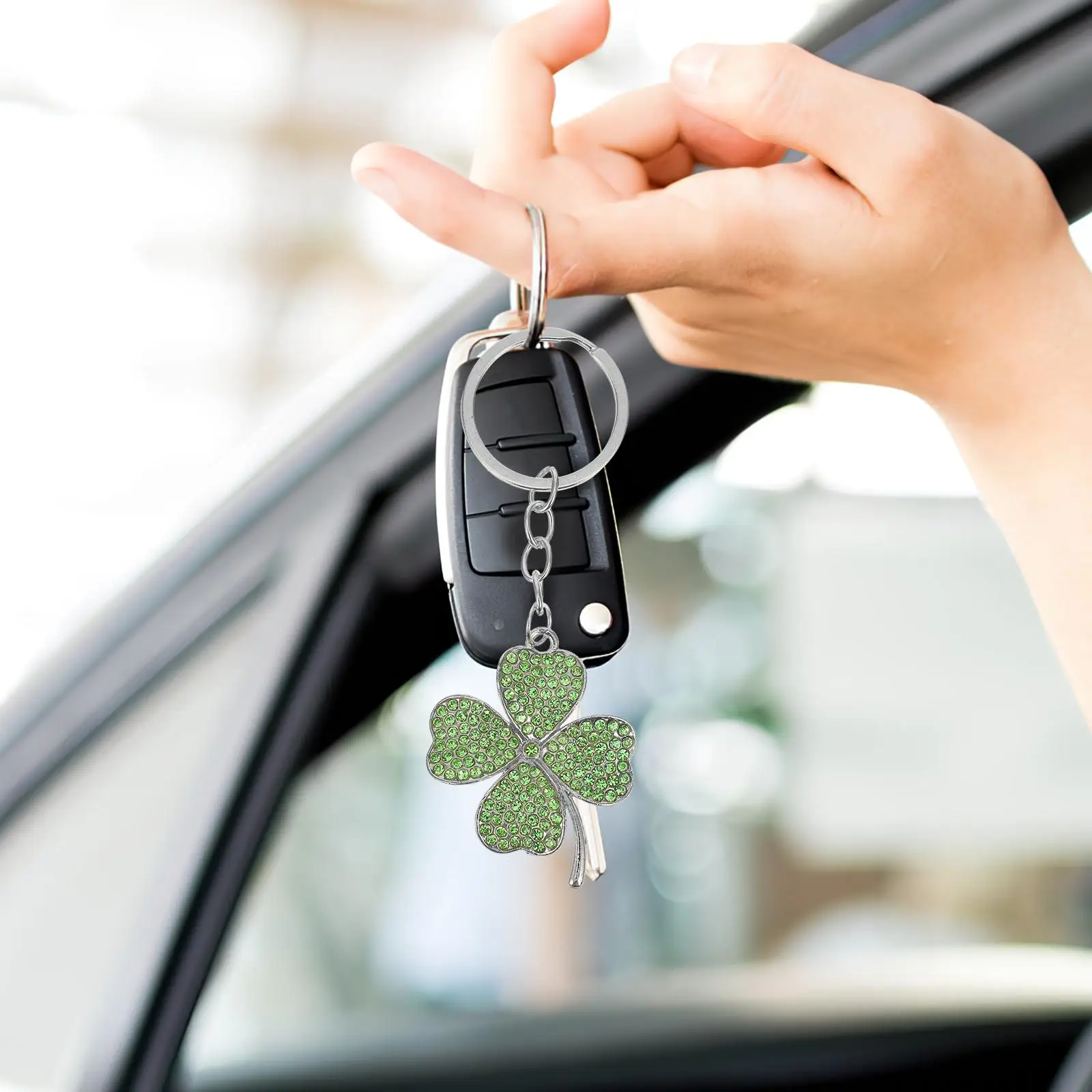 Брелок Lucky Shamrock серебристого цвета |