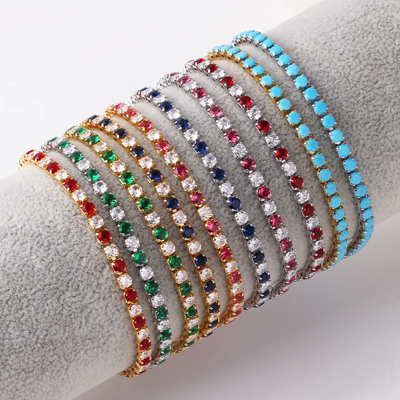 Новейшая мода 3 мм циркониевый браслет для женщин кристалл Очаровательные дизайнерские тонкие цепи браслет на руку Свадебные ювелирные изделия Новейшая мода 3 мм циркониевый браслет для женщин кристалл Очаровательные дизайнерские тонкие цепи браслет на руку Свадебные ювелирные изделия