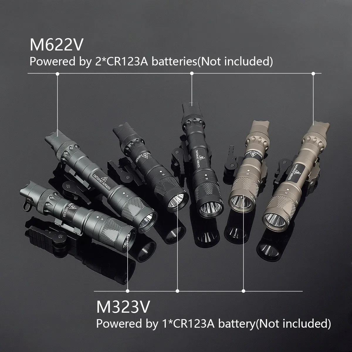 Тактический M323V M622V IR M300 M600 Фонарь для оружия Светодиодный фонарик