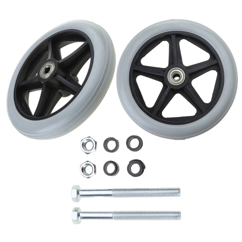 2 шт. 6-дюймовые ролики для инвалидных колясок маленькая тележка колеса стула