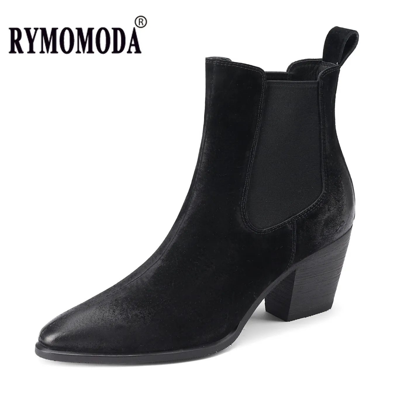 Полусапожки из свиной шкуры для женщин роскошные короткие ботинки натуральной