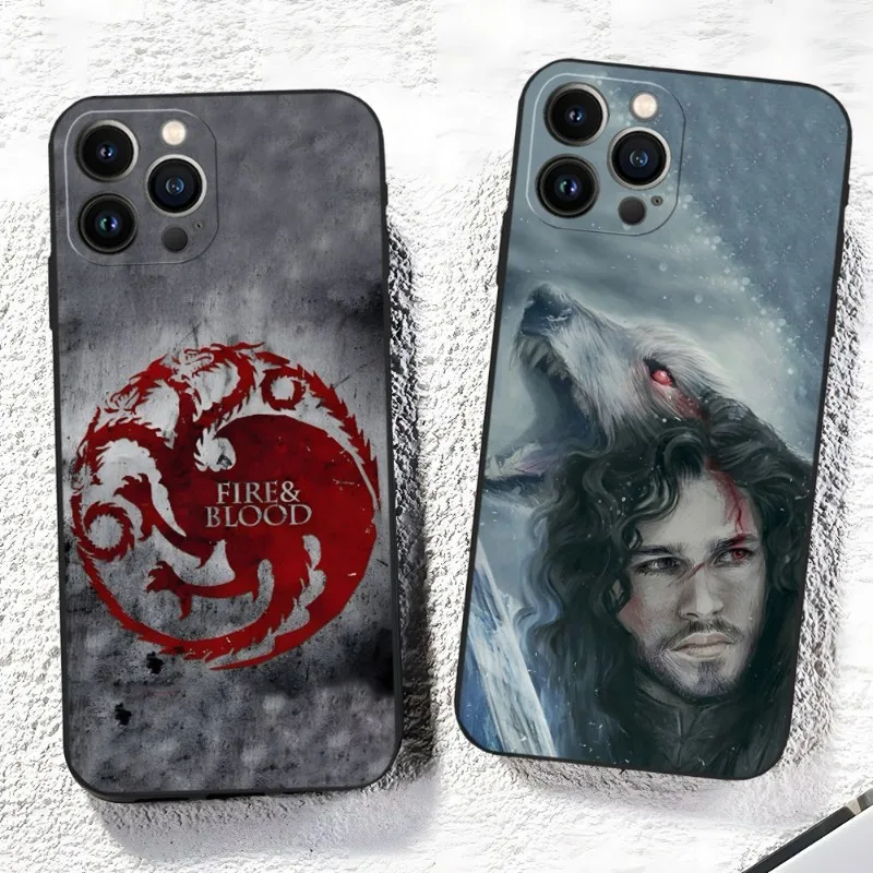 

Dragon Mother Thrones Phone Case For Iphone 14 Pro 13 Mini 11 12 Max Xr X Xs 7 8 Plus 6 Back Cover