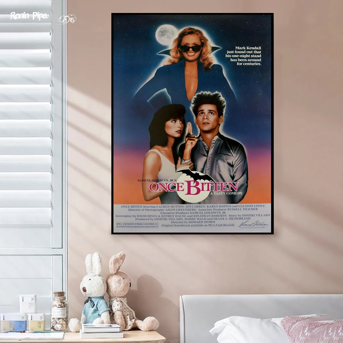 

Once Bitten Classic Movie Poster Art Print Canvas Painting Wall Pictures Living Room Home Decor (No Frame)