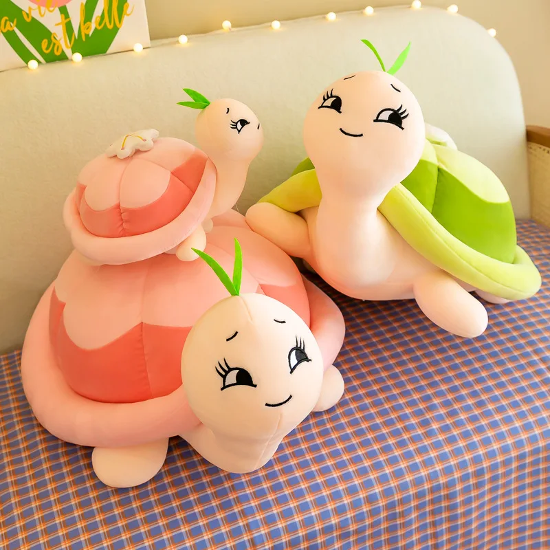 

Large 80CM New Big Eye Turtle Bouncing Turtle Plush Toys Girl Bed Bedding Down Cotton Doll Gift Doll Home Accessories Gir Gift