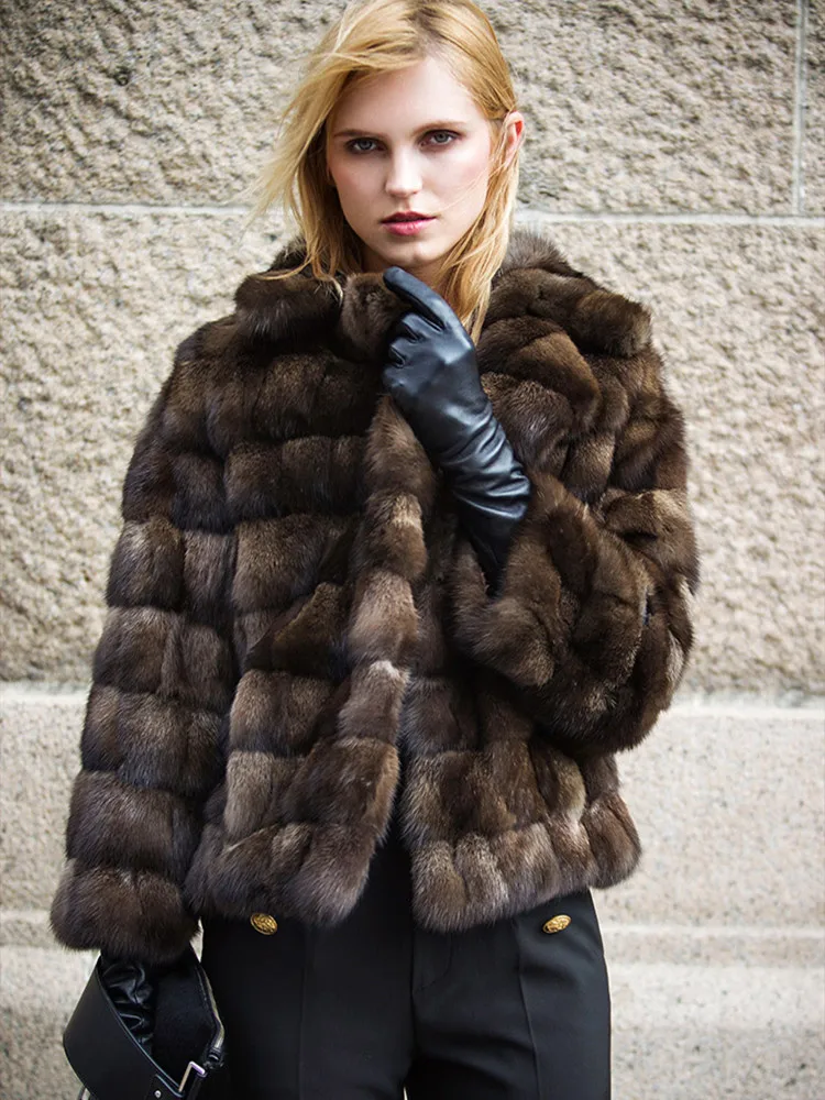 Рисунок 3 - Роскошные русские Короткие пальто из соболиного меха