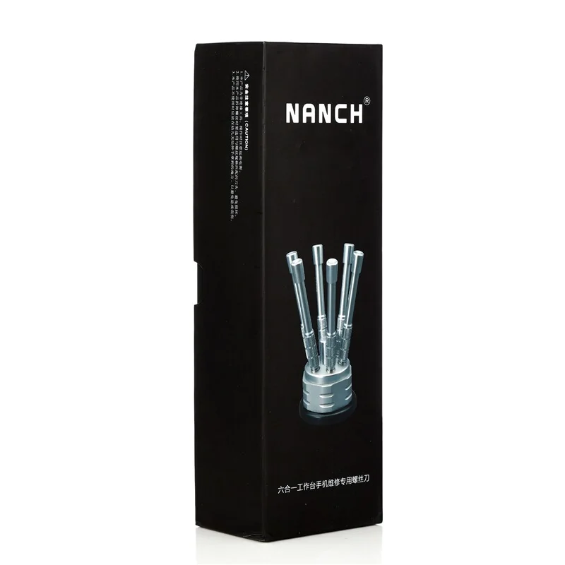 Магнитная отвертка Nanch Tool 6 насадок 13 в 1 |