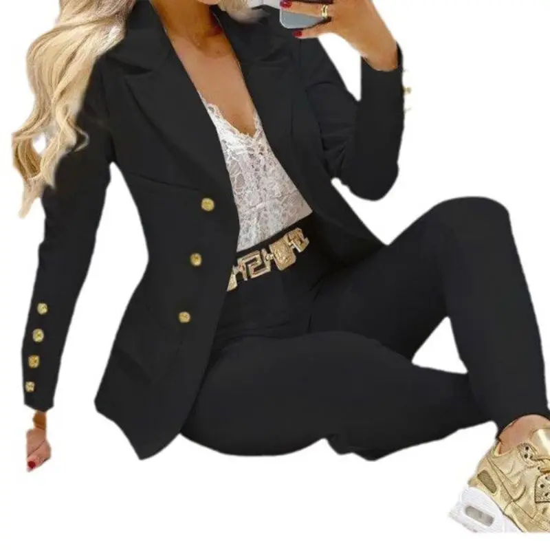 2024 весенне-осенний новый повседневный и модный маленький костюм для женщин