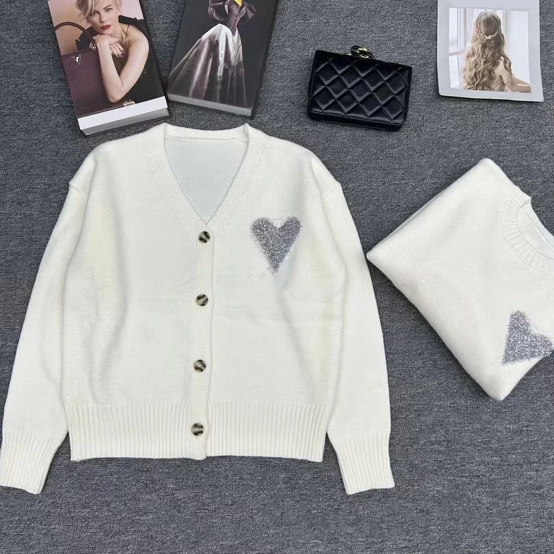 Модный дизайн Sense трехмерная любовь простой повседневный пуловер свитер 2024
