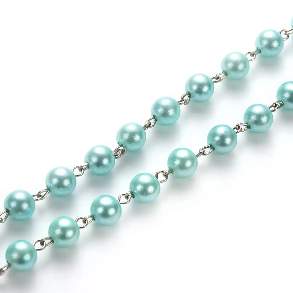 Очаровательное ожерелье с распятием и крестом кулон Девы Марии цепочка бусинами