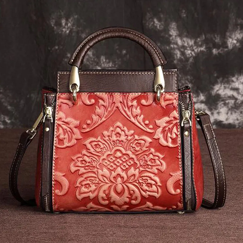 Сумка-мессенджер из натуральной кожи женская сумка-мессенджер в ретро-стиле с