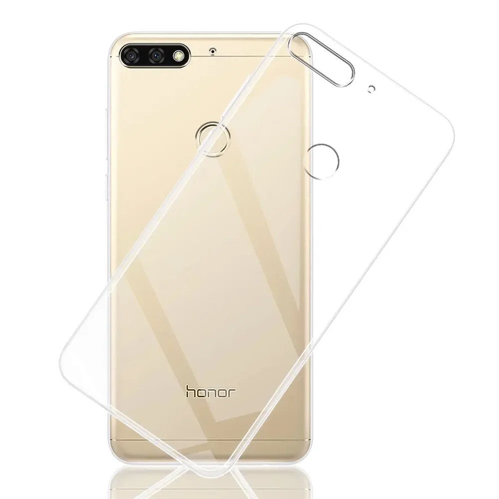 Для Honor 7C 5 99/7C RU 5.7 Чехол прозрачный мягкий силиконовый телефон для 7S 7A Pro Prime 8C 8A Fundas
