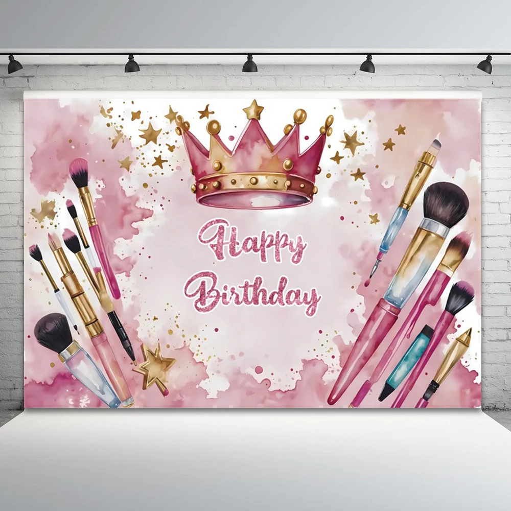 Фон для фотосъемки в романтическом стиле с изображением дня рождения