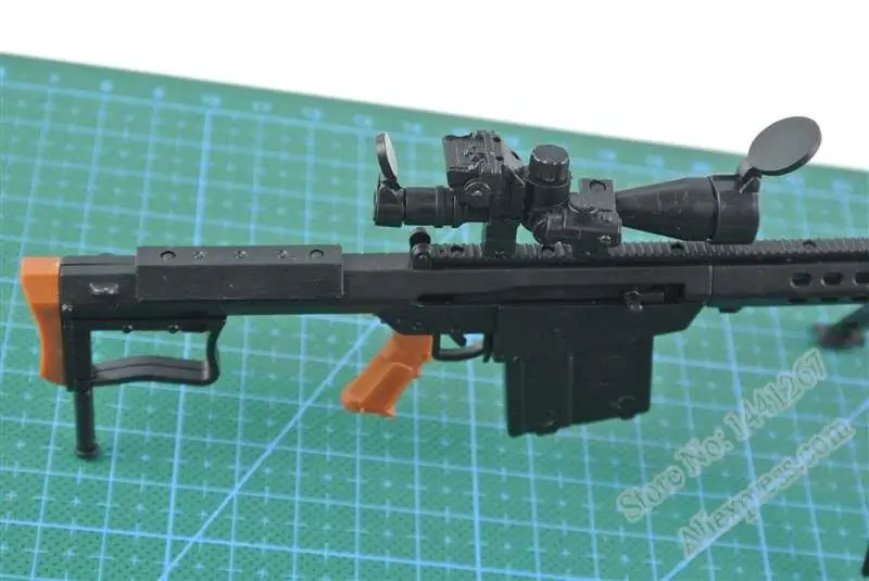 1: 1 M82A1 снайперская винтовка Barrett сборная модель оружия пластиковое оружие для