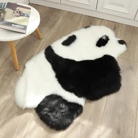 fluffy panda doormat koala shape rug area soft cartoon non slip bedside mat carpet for living room cute faux wool rug tapis