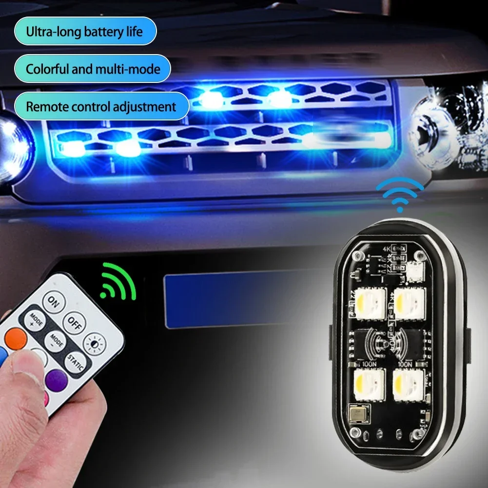 RGB LED-фонари для мотоциклов, стробоскопы, перезаряжаемые беспроводные световые приборы, сигнальные огни для самолетов, вертолетов (art.: 3920dab8bb121) - 3920dab8bb121