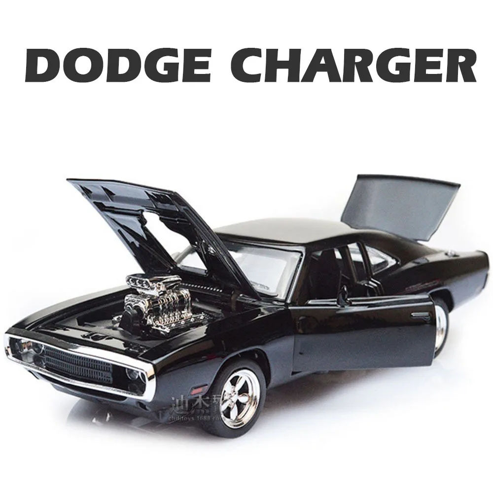 

1:32 Dodge Charger 1970 Car Model Toy Alloy Diecast Thickened Metal Body Muscle Vehicles Models With Light Gift For Children