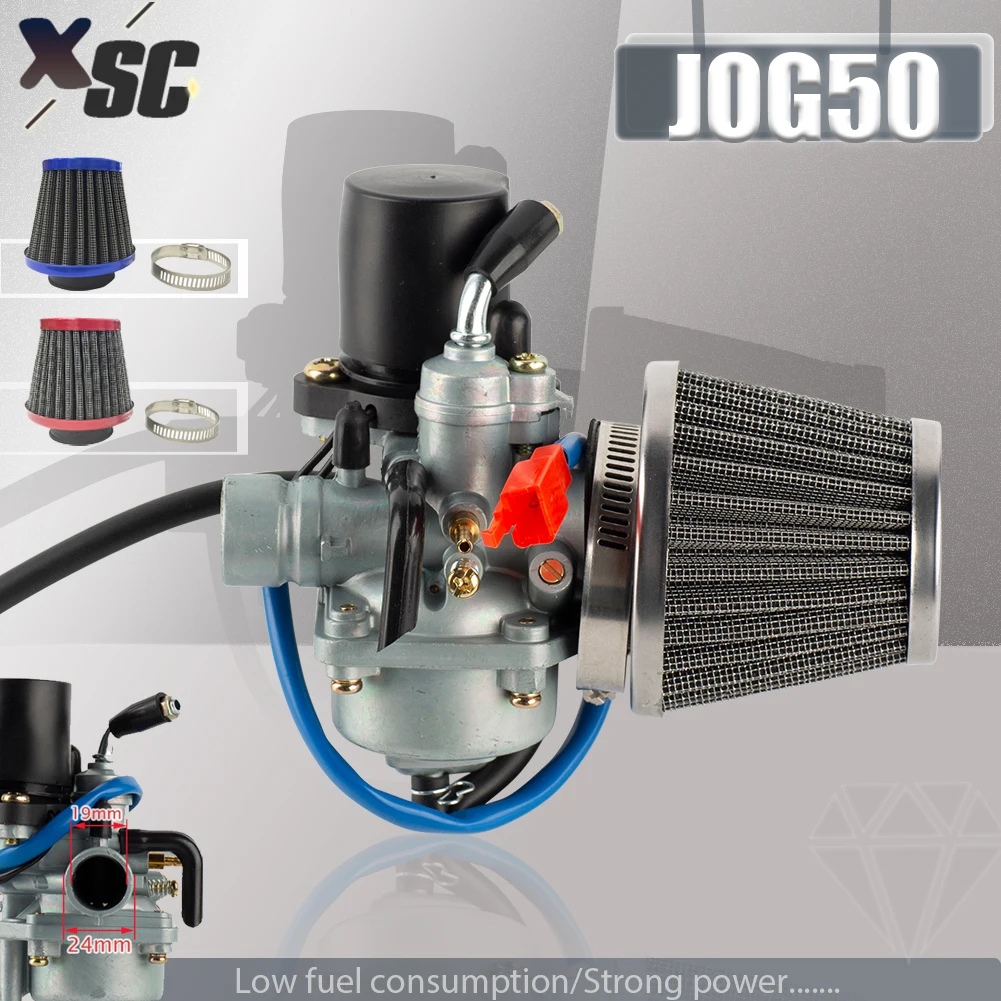 Карбюратор для 2-тактного велосипеда 19 мм скутера Yamaha Jog 50 50cc JOG50 70cc 90cc Mini Carb ATV