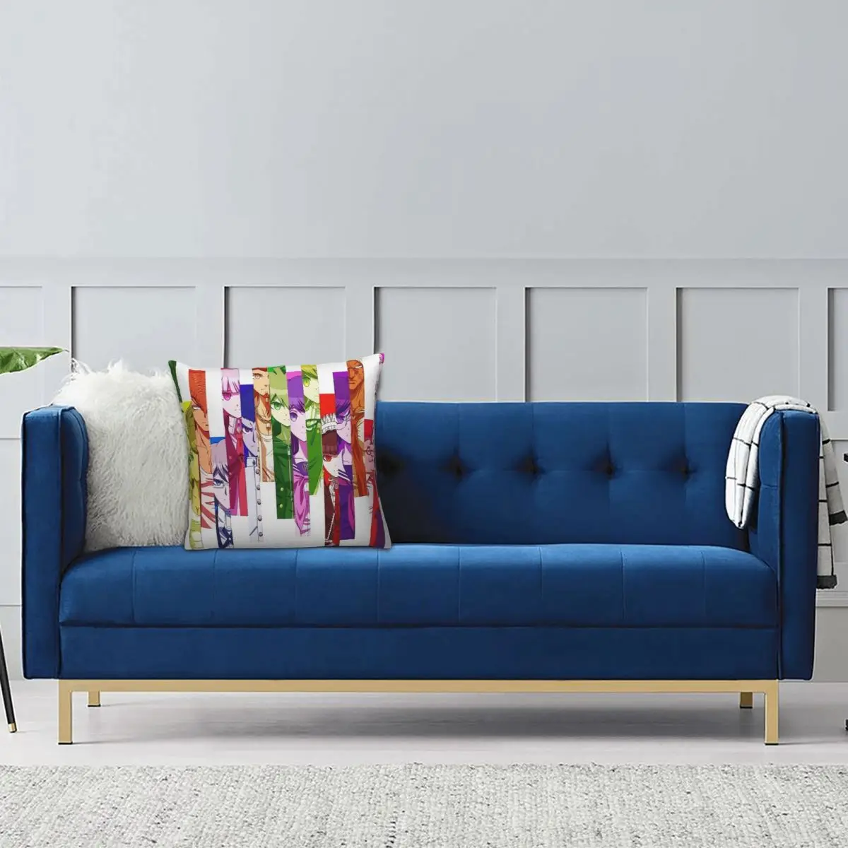 Полностью литая наволочка Makoto Naegi мягкая детская в подарок подушка виде