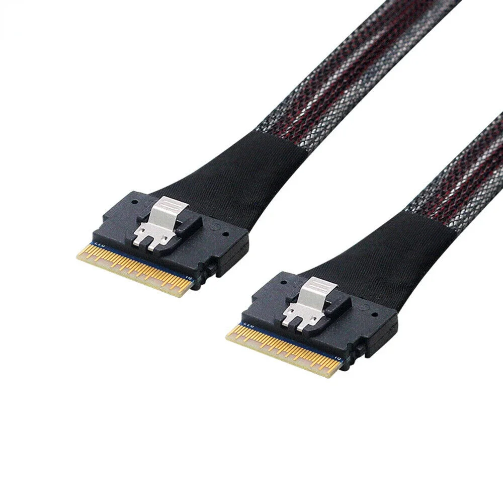 SFF-8654–8654-SFF PCI-E Ultraport Slimline SAS 4.0 SFF-8654 8i 74-контактный сервисный соединительный кабель