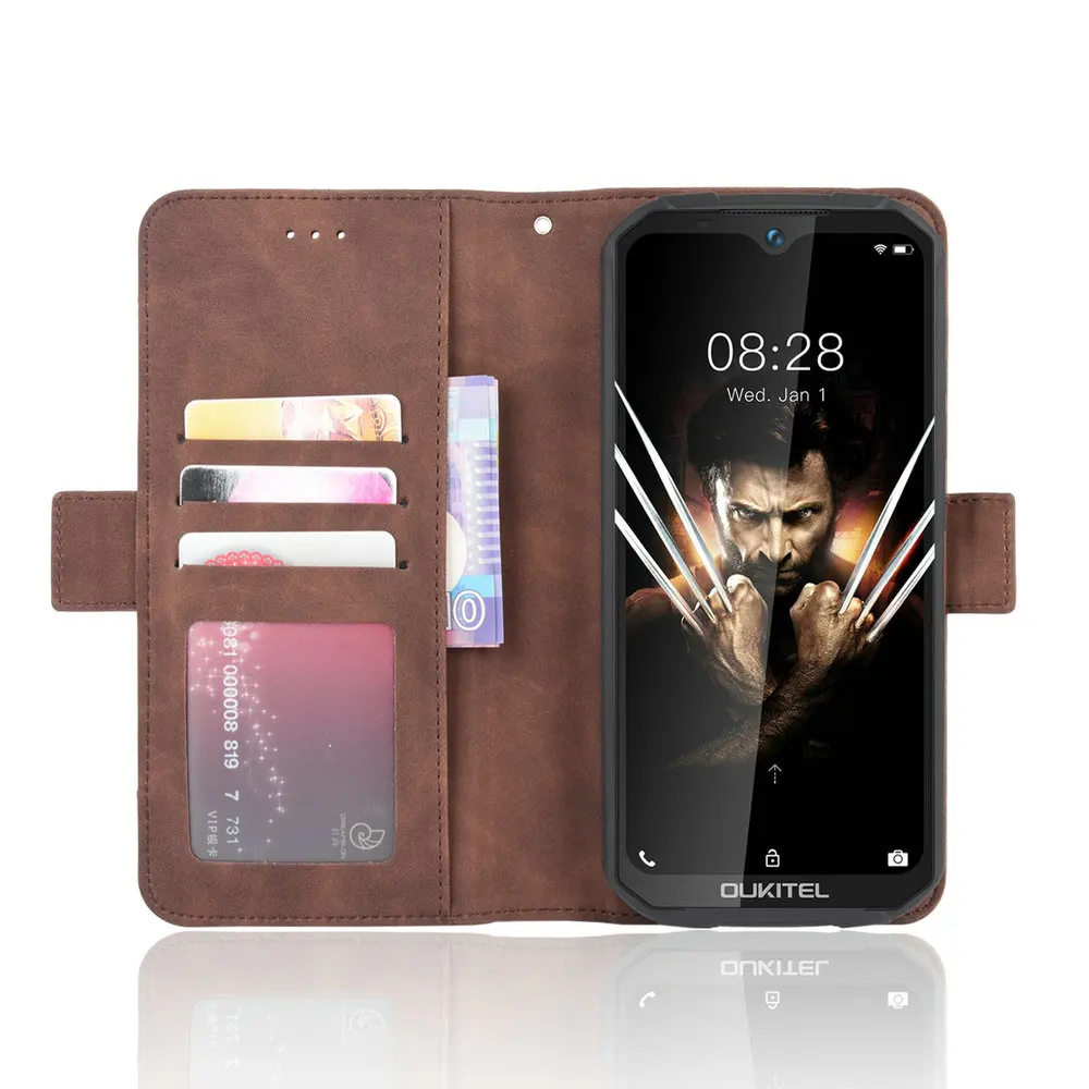 WP19 WP18 WP 15 19 5G Leather Wallet Slot Removable for Oukitel WP15 Flip Case 360 Protect Phone Cover WP16 WP13 WP 18  WP6 Case