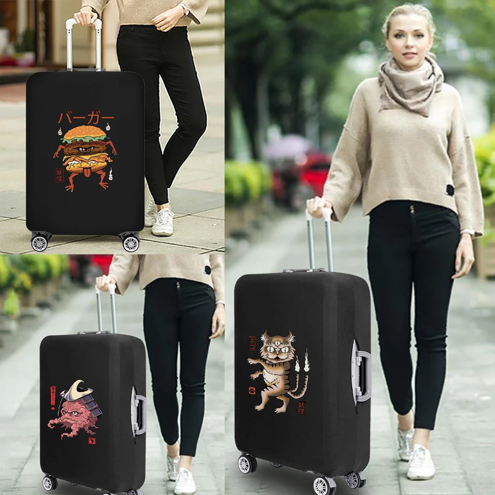 2023 Cute Monster Travel Luggage Cover Protector Suitcase Dust Protective Covers for Trolley Case Apply To 18-32 Inch Trunk Case
