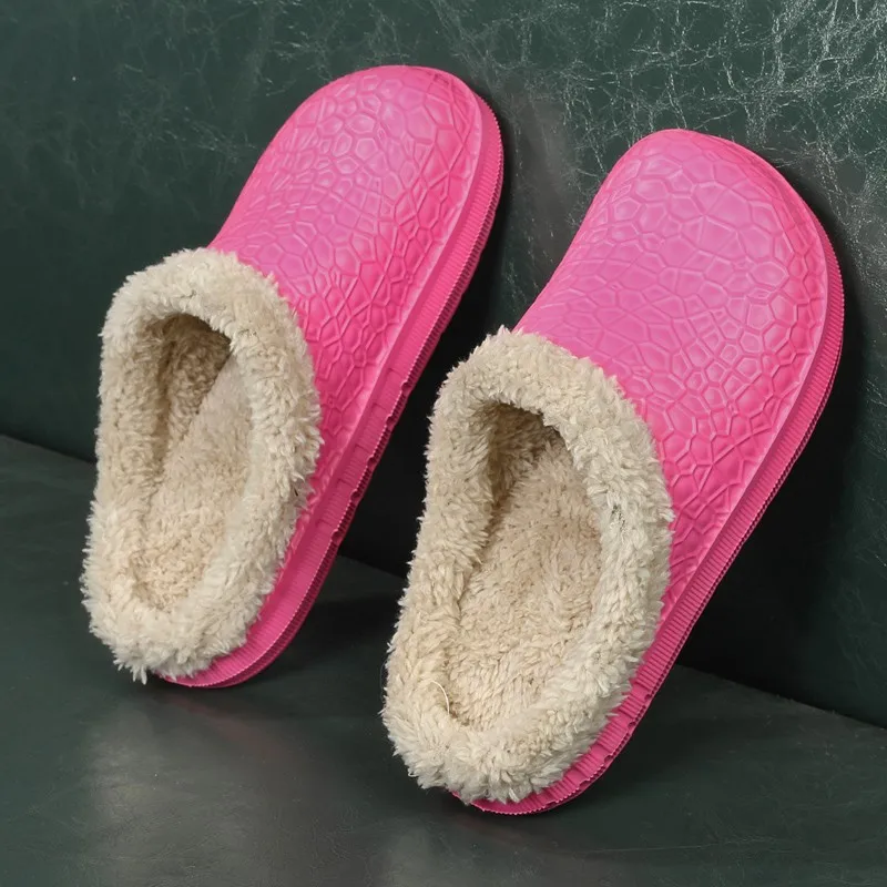 

2023 New Winter Women Slippers Thick Platform Waterproof Non-Slip Soft Comfortable Flat Slippers Warm Indoor House Ladies Shoes