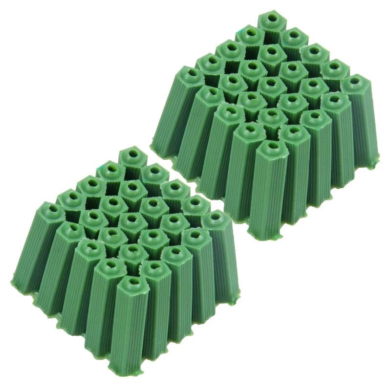 

LUDA 1000 Pcs Green Masonry Screw Fixing Wall Anchor Plugs 6Mm X 27Mm