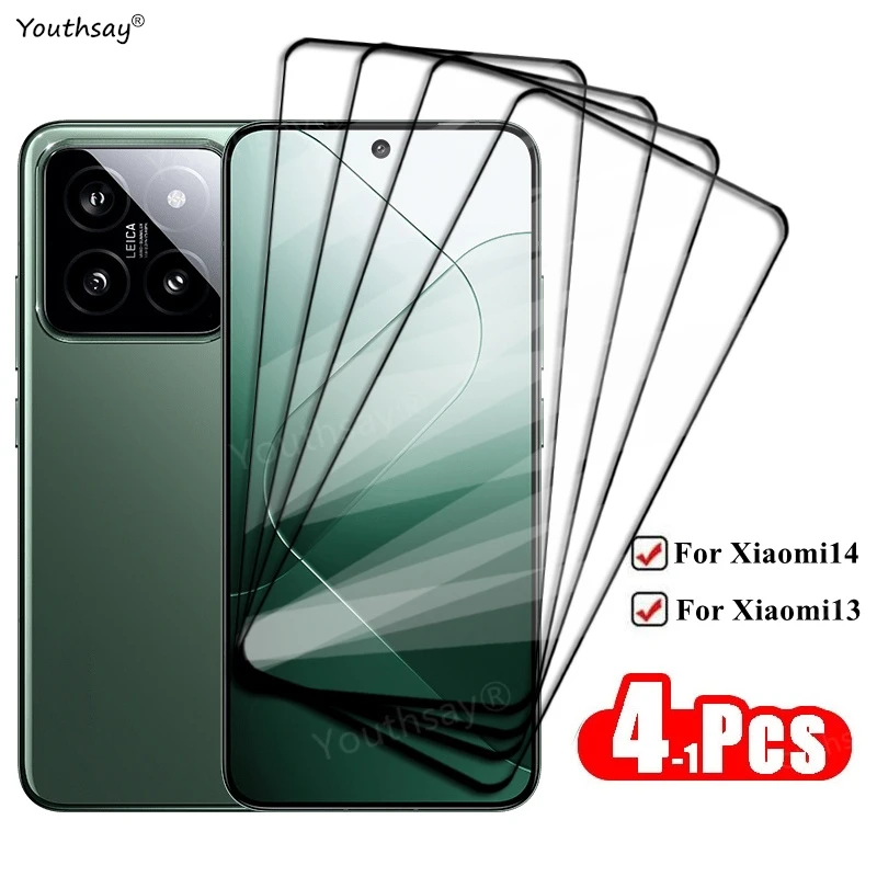 Для Xiaomi 14 полное покрытие закаленное стекло для 13 защитная пленка экрана HD