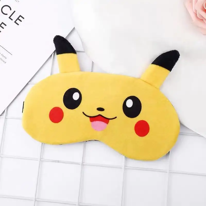 

Pokemon Pikachu Blindfold Sleep Shading Protect Eyes Cold Compress Relieve Fatigue Polyester Comfortable Breathable Girl Gift