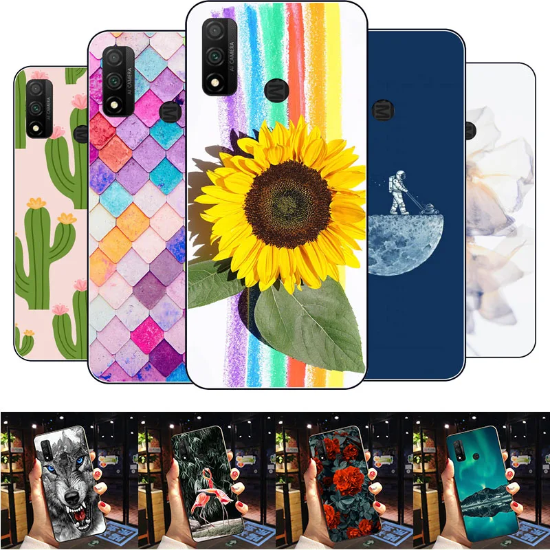 Силиконовый чехол для Huawei P Smart 2020 _ 6 21 дюйма милый из ТПУ телефона PSmart задняя