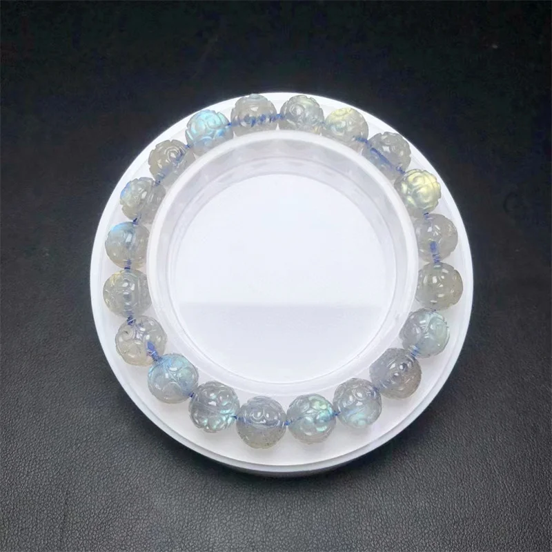 Браслет из натурального Лабрадорита мозаика бисера для женщин и мужчин изящный