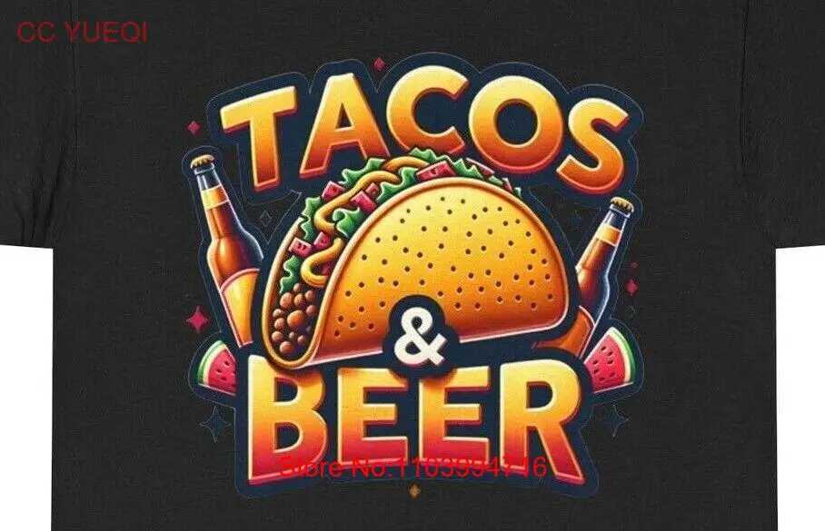 Рубашка Tacos и футболка Beer унисекс тяжелая хлопковая идеальный подарок для