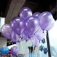 30pcslot 10inch light purple pearl latex balloon 21 colors inflatable air ball wedding happy birthday party decoration balloons