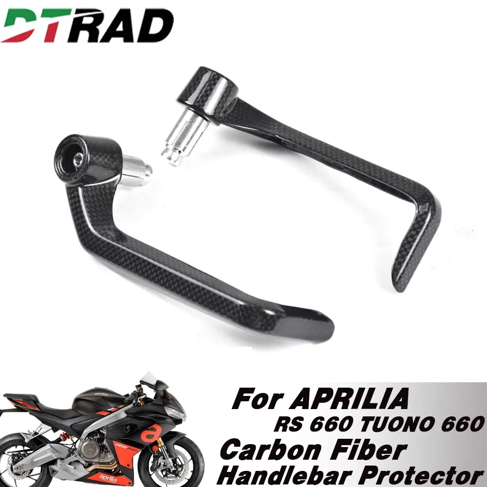 Фото Для APRILIA RS 660 TUONO 660 2020-2025 защита руля из углеродного волокна, защитные ручки, концы ручек, защита мотоциклетных рычагов №1