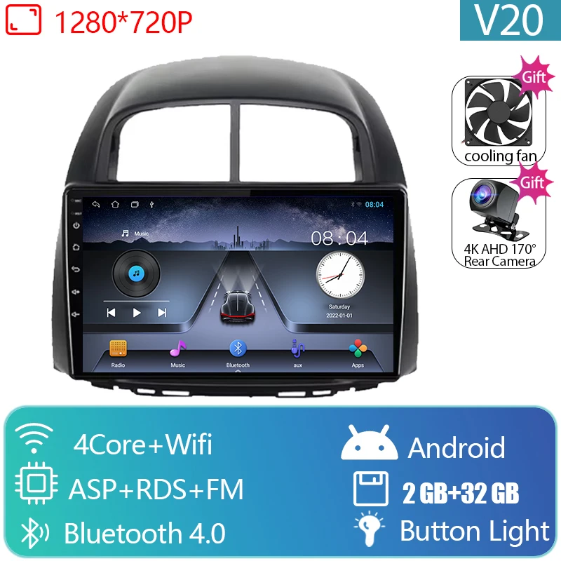 

Автомагнитола для Toyota Passo XC10, Автомагнитола для Daihatsu Boon Sirion 2004-2010, мультимедийный видеоплеер, навигация GPS, Android, без DVD