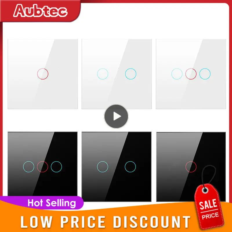 

Smart Light Switch Poor Handwriting Type 86 Wifi Smart Touch Switch Wifi Switch For Alexa And Google Home Support 1/2/3 Gang