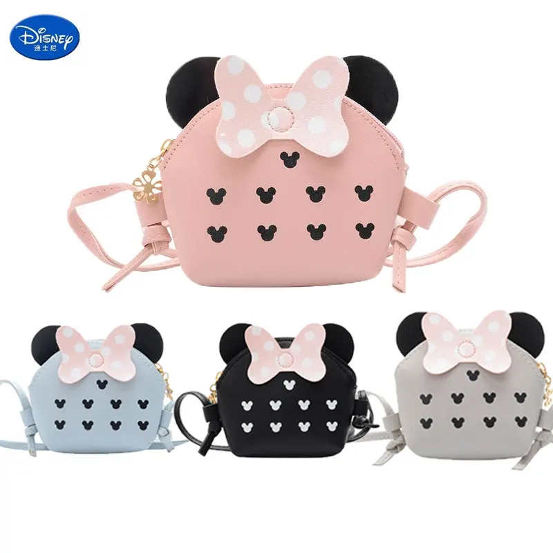 

Disney Children Baby Girls Minnie Mickey Mouse Cartoon Cute Messenger Bag Waterproof Shoulder Bag Kindergarten Primary Schoolbag