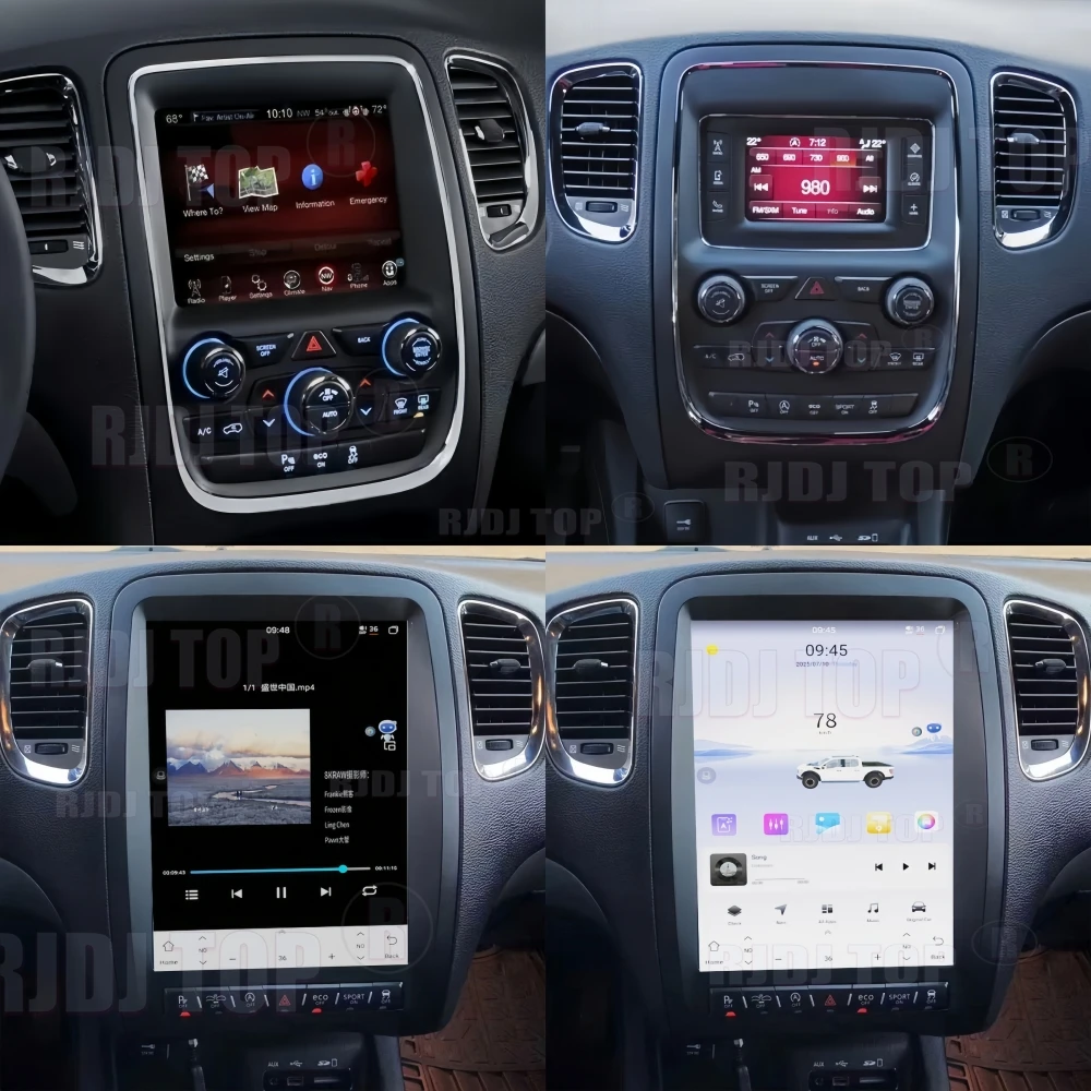 Фото 13,8-дюймовый автомобильный радиоприемник для Dodge Durango 2014–2016 Android Auto Wireless Carplay Мультимедиа большой HD GPS Navi сенсорный головное устройство BT №2