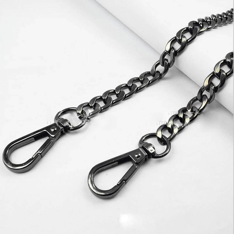10pcs 120cm Wide 10cm Replacement Metal Handbag Chain Shoulder Strap for Made Bag Handle Buckle Clasp Bag Hardware Accessories
