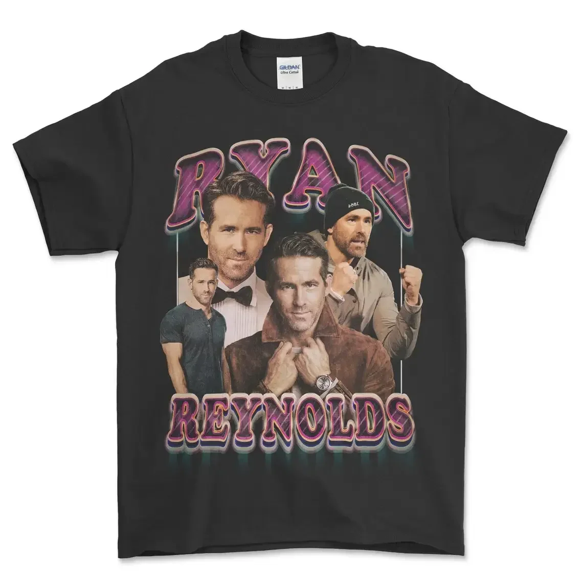RYAN REYNOLDS Vintage Shirt Homage Tshirt Fan Tees Retro 90s T-shirt Art ryan reynolds wrexham top