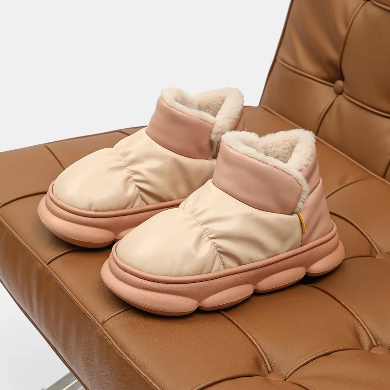 Litfun/женские нечеткие зимние ботинки теплые уютные тапочки на плюшевой подкладке