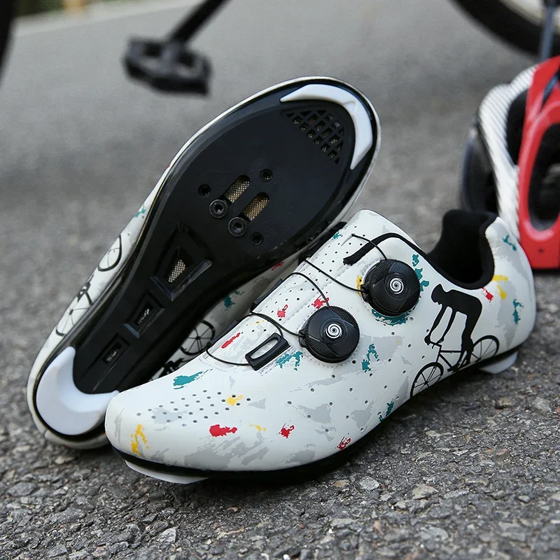 Self-Locking Cycling Shoes for Men and Women Mountain Bike Bicycle Racing Triathlon Road Sneakers