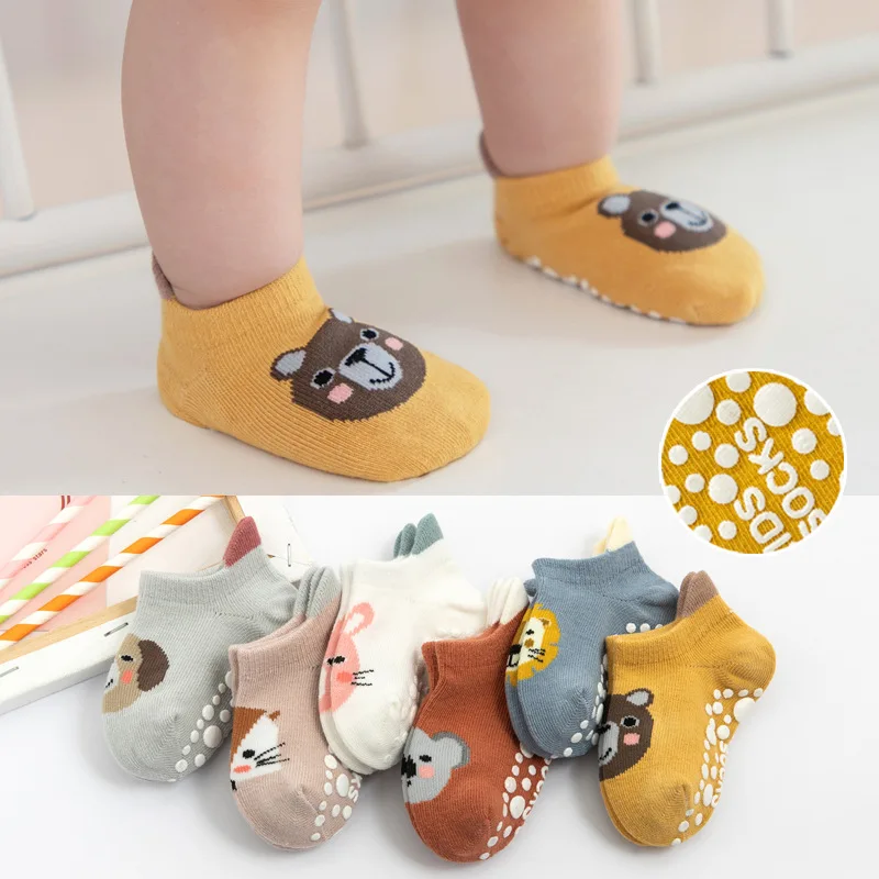 

Three-dimensional Toddler Cartoon Shoes Kids Socks New Socks Low Boat Socks Baby Baby Heel Top Socks Anti-skid