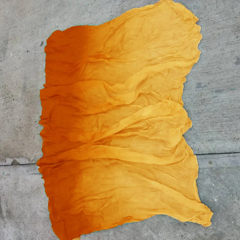 Шелковая Фата для танца живота с градиентом 100% натуральный шелк